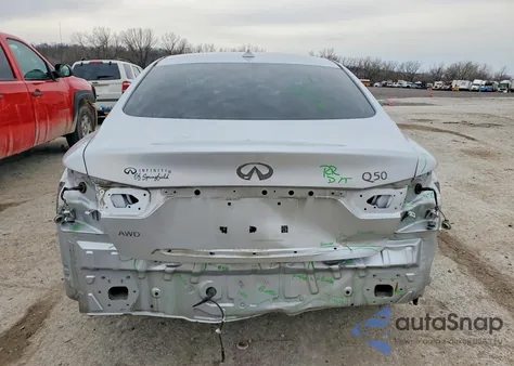 2014 Infiniti Q50 Base z USA, uszkodzony, nr VIN JN1BV7AR7EM707258